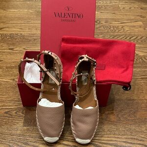 Valentino Garavani Women's Blush Studded Espadrilles